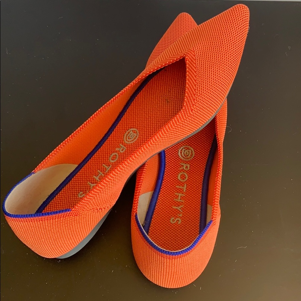 RARE RETIRED Rothy’s persimmon point 9.5